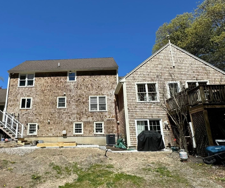 Cedar Shake Cleaning Project Bridgewater, MA