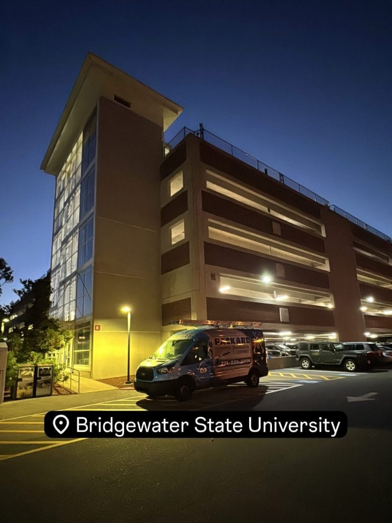BSU Parking Garage Pressure Washing Bridgewater, MA
